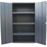 Industrial Metal Cabinet with Shelves
